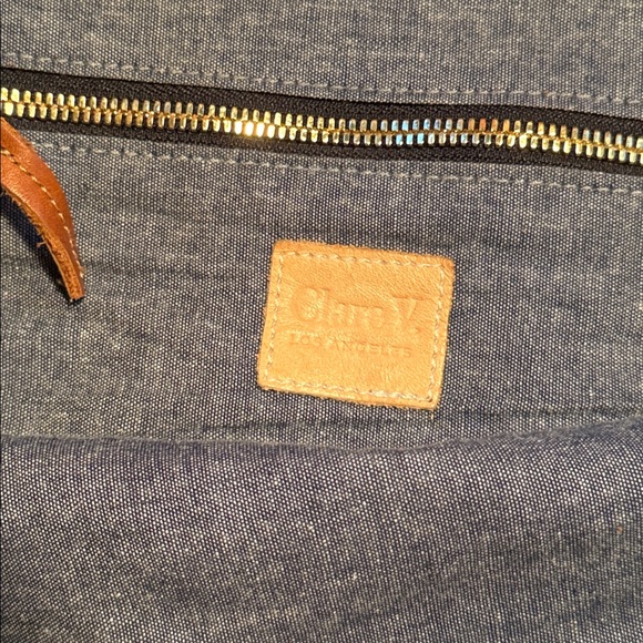 Clare V Tan Crossbody Messenger Bag - Picture 9 of 14